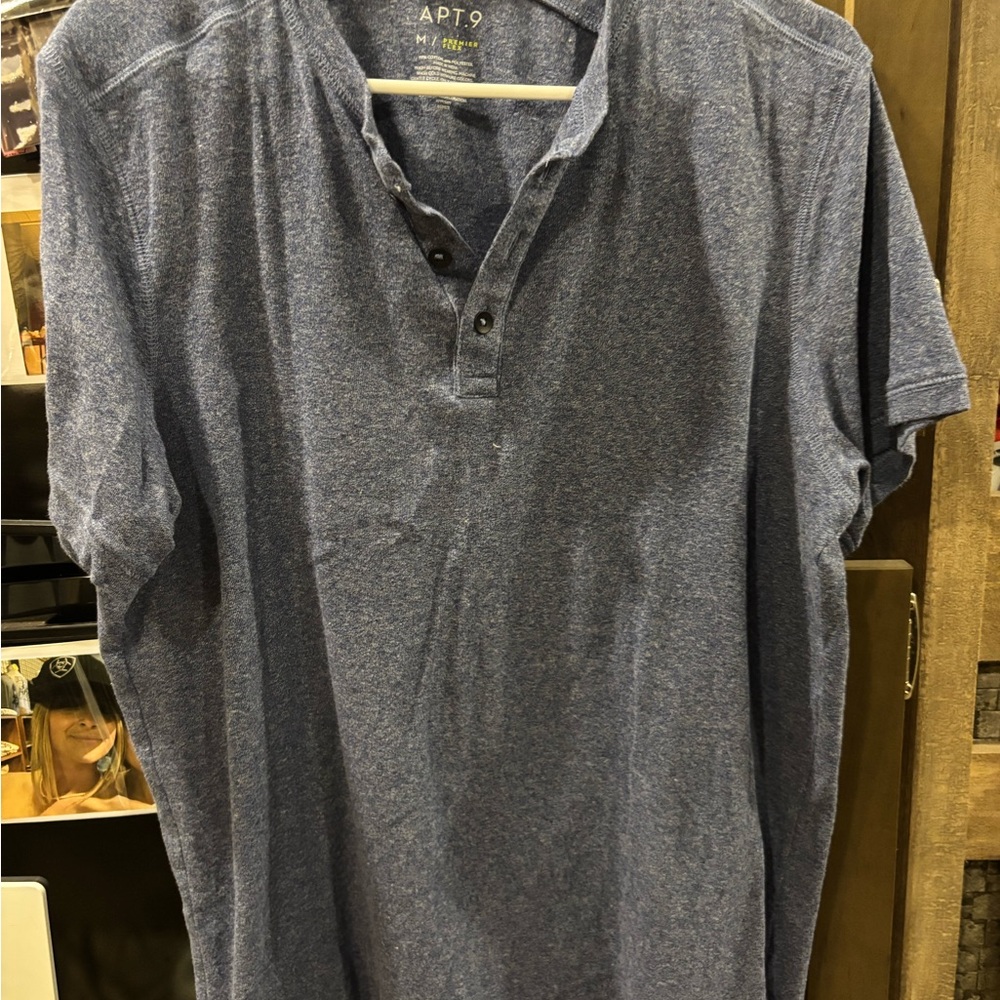 Apt. 9 Blue Short Sleeve Tee